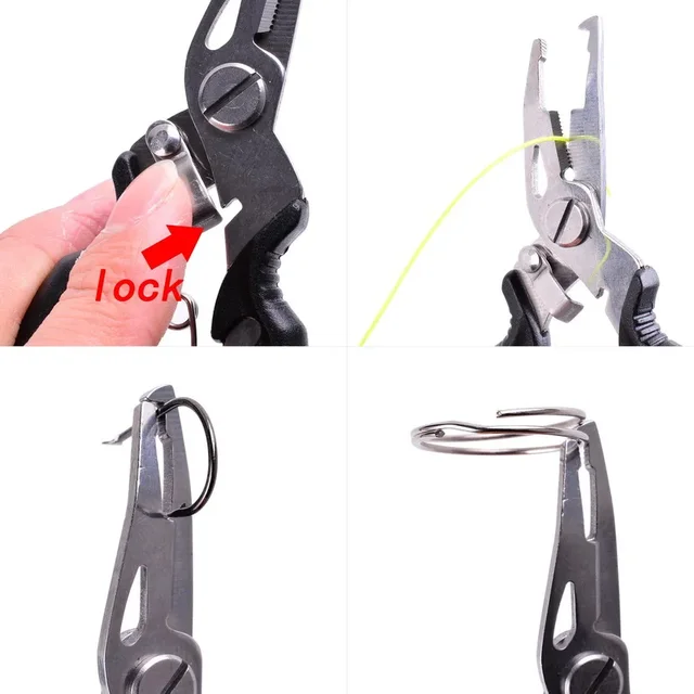 Alicates de pesca multifunción para invierno con pinzas y tijeras