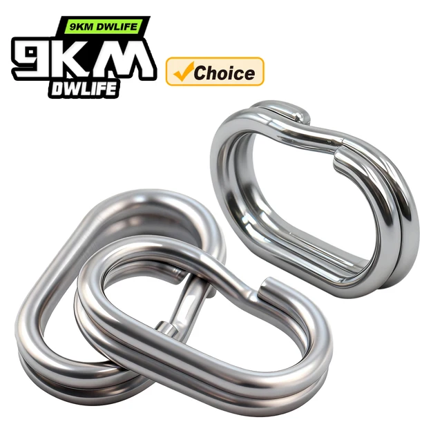 Anillos divididos ovalados de 9km para minutería