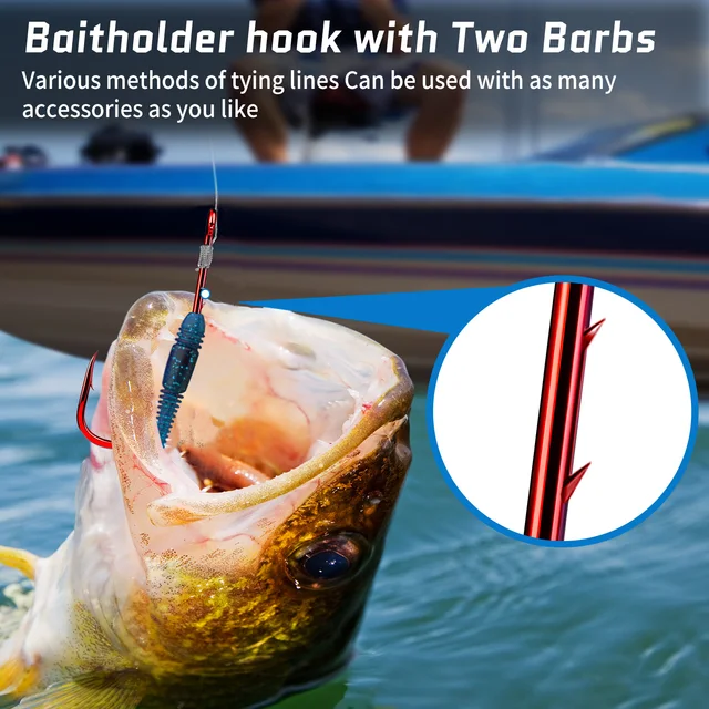Anzuelos simples y triples para pesca en ríos y lagos