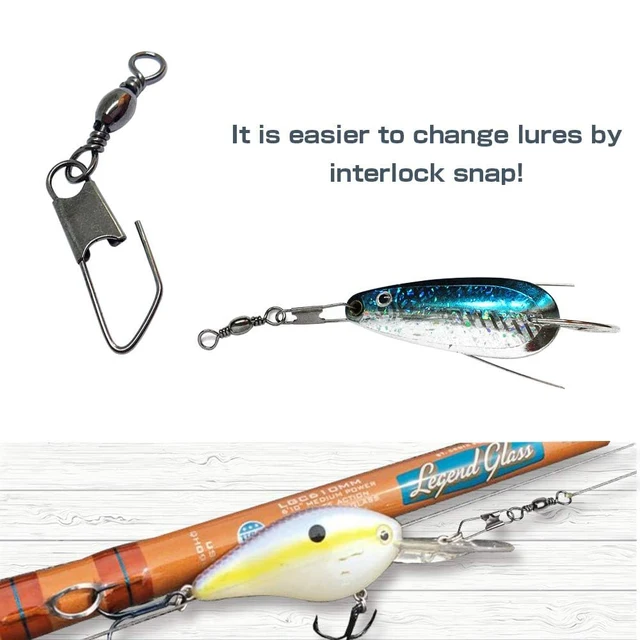 Broches de acero inoxidable resistentes para pesca en agua salada