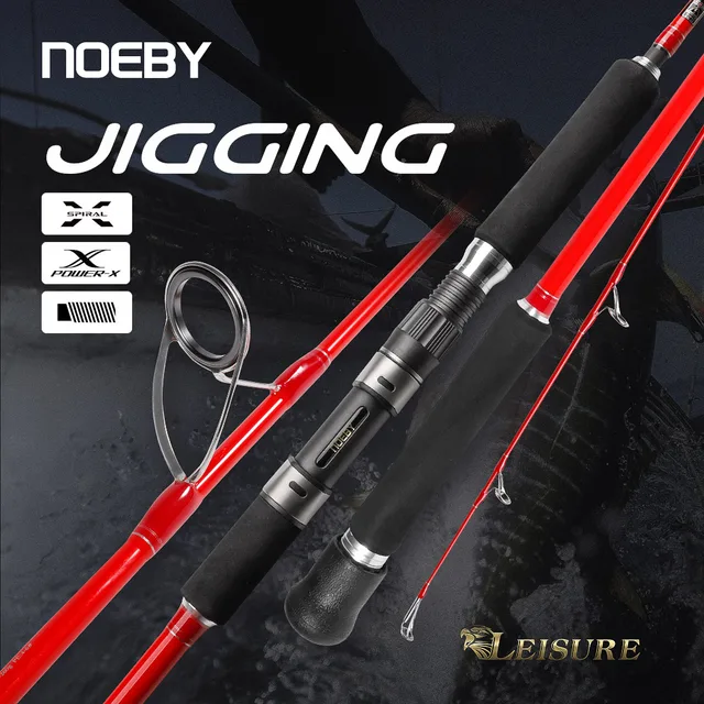 Caña de pesca jigging 1.83m carbono ligero