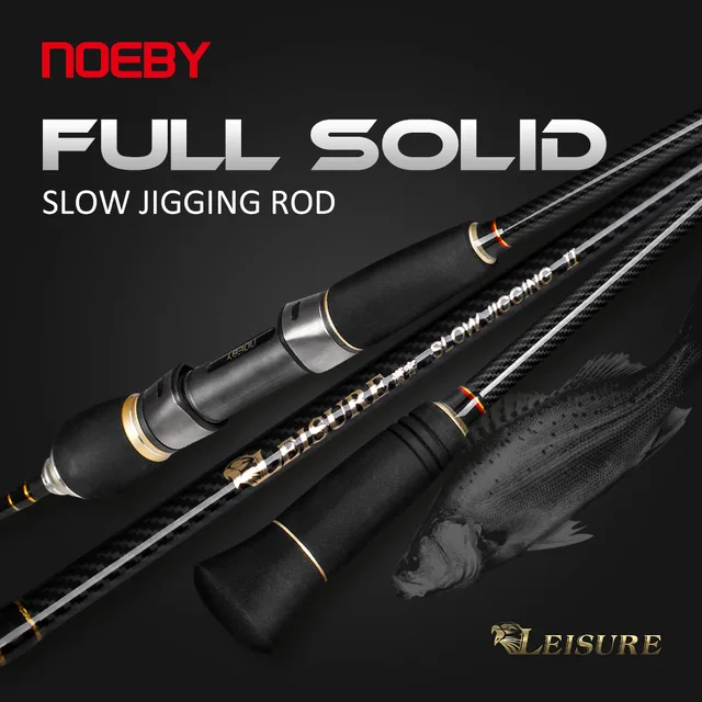 Caña de Pesca Jigging Lento Noeby - 1,83m/1,96m, Alta Sensibilidad, 2 Secciones
