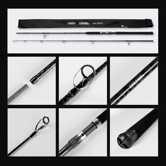 Caña de Pesca NOEBY Shore Jigging 2.6m-3.05m | Surfcasting Agua Salada 40-160g H XH