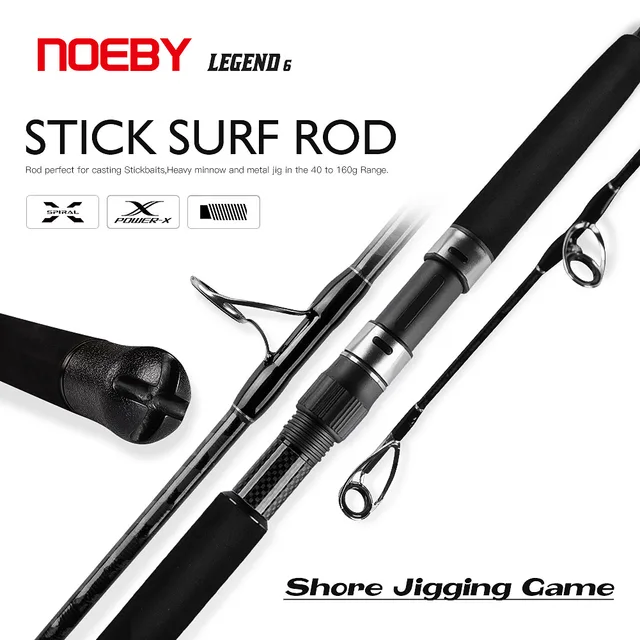 Caña de Pesca NOEBY Shore Jigging 2.6m-3.05m | Surfcasting Agua Salada 40-160g H XH