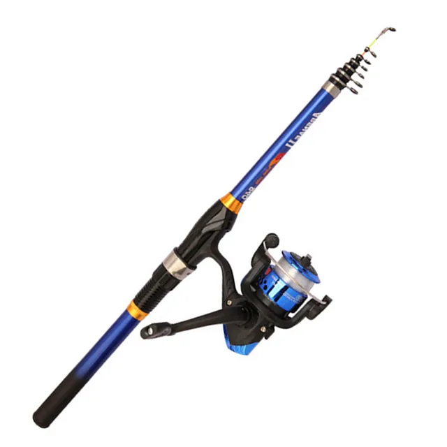 Caña telescópica de carbono ajustable 1,5-3M para pesca nocturna
