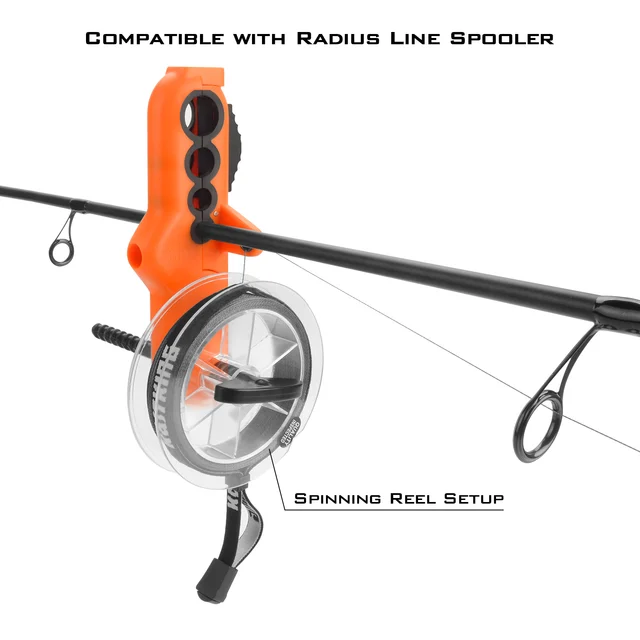 Herramienta de pesca para carretes frontales y de surfcasting