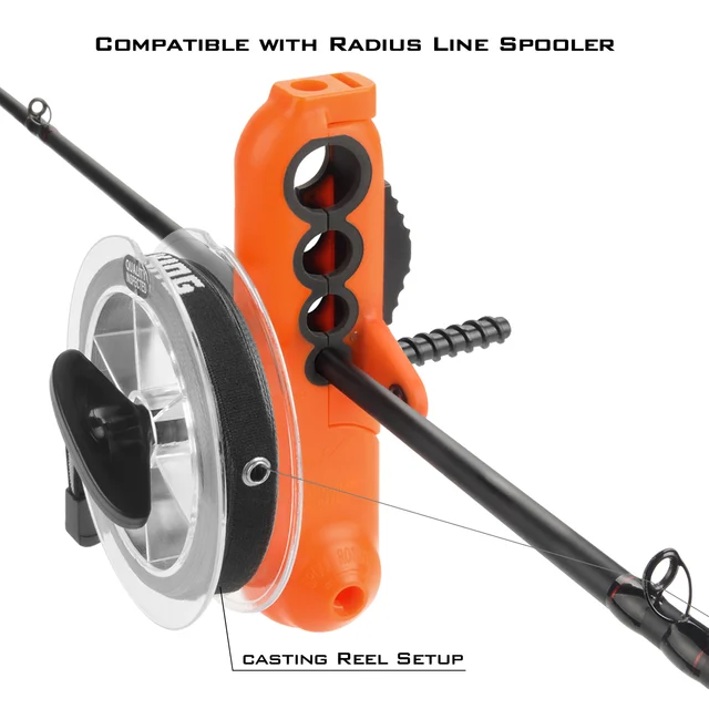 Carrete de pesca al carrete con precisión y control