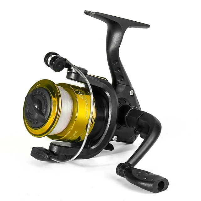 Carrete de Pesca Giratorio 5.2:1 con Sedal y Señuelo Incluidos
