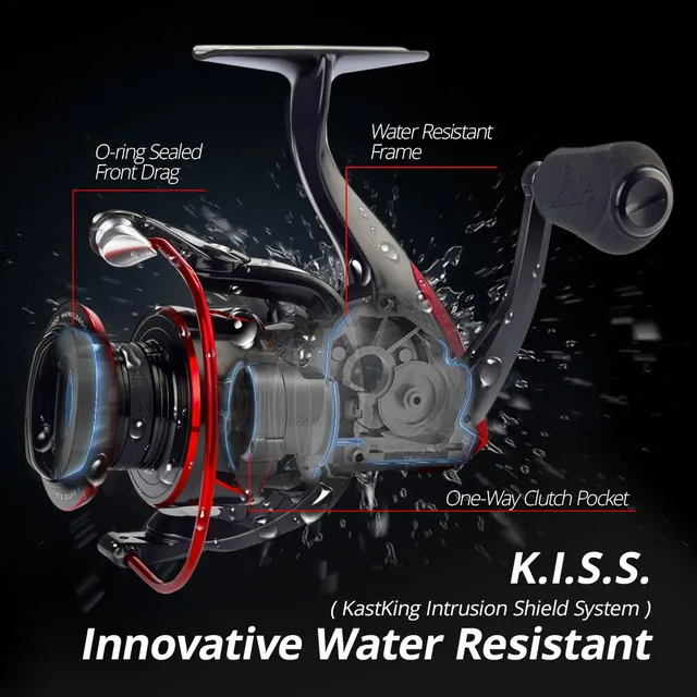 Carrete Sharky III para pesca en río