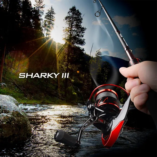 Carrete Sharky III para pesca en lago