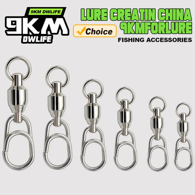 Conector giratorio de pesca de 9 km