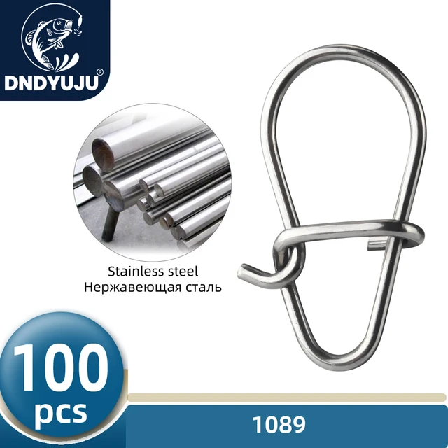 Conectores Giratorios de Pesca con Anzuelo Acero Inoxidable 304