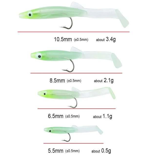 FISH KING-cebo suave de Pesca con anzuelo, · Señuelos