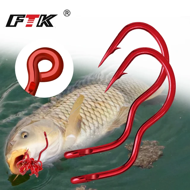 FTK 12 Uds 24 Uds anzuelo de pesca de acero · Anzuelos