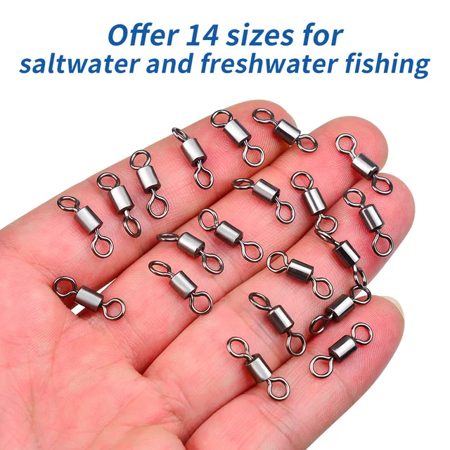Giratorios de Pesca Premium: Anillos de Acero Inoxidable y Anzuelos para Acciones Perfectas