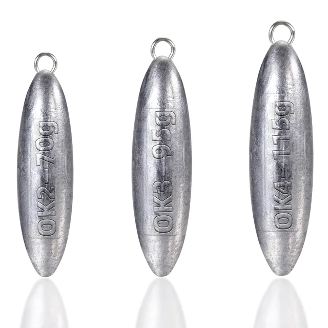 Juego de 8 plomos de pesca de 70g