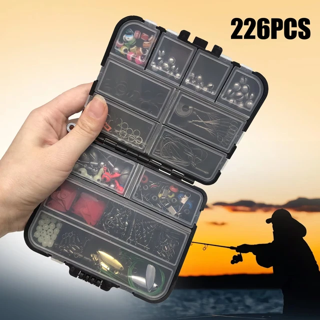 Kit de Pesca Completo con Aparejos, Anzuelos y Plomos 170-410