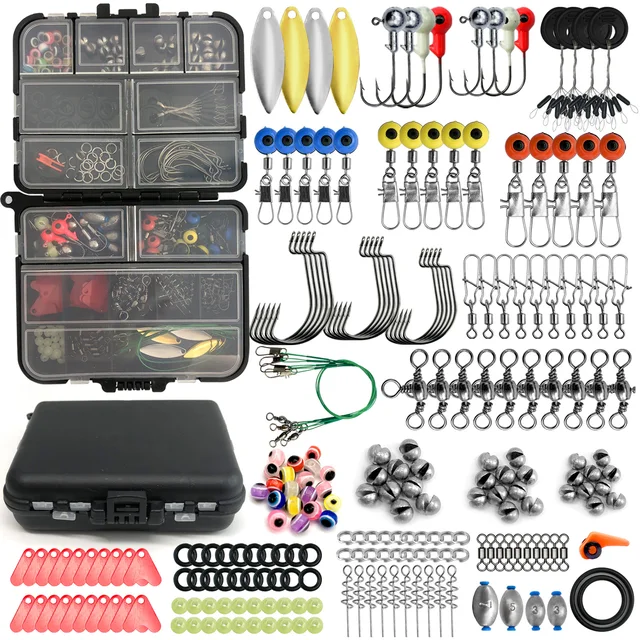 Kit de Pesca Completo con Aparejos, Anzuelos y Plomos 170-410