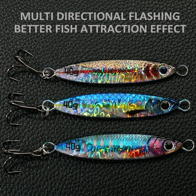 Cebos artificiales de metal para pesca de depredadores