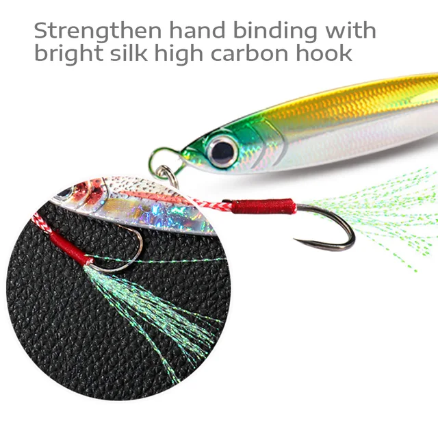Señuelos artificiales de metal para pesca en agua dulce y salada