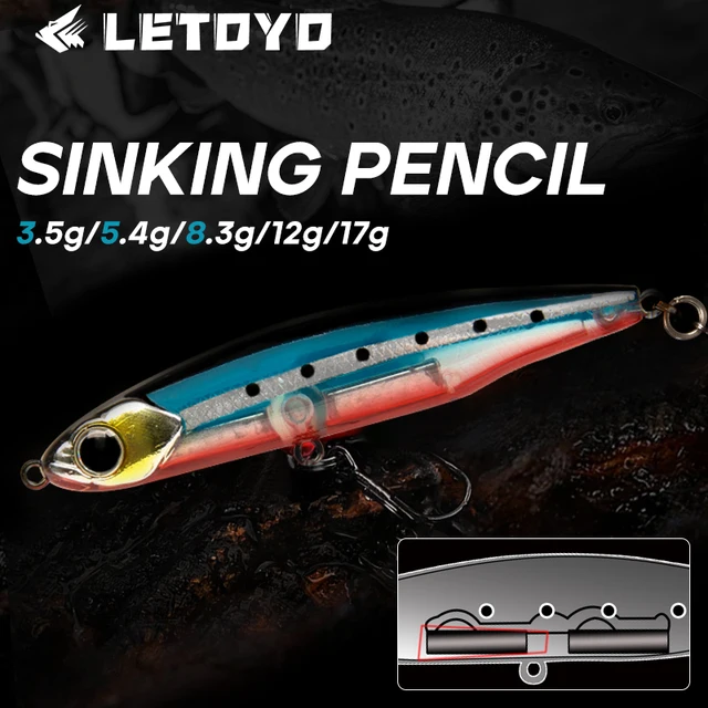 LETOYO-lápiz que se hunde, 17g, 12g-3,5g, cebo · Señuelos