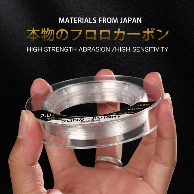 Monofilamento y fluorocarbono invisible para reducir visibilidad en el agua