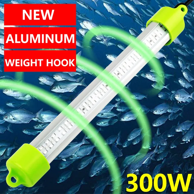Luz de Pesca Subacuática LED, Alta Potencia, 12V CC, 300W