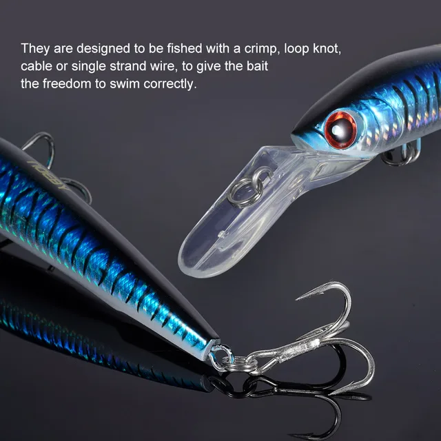 NOEBY - Señuelo de Lucio de Agua Salada, Wobblers Hunde 140mm