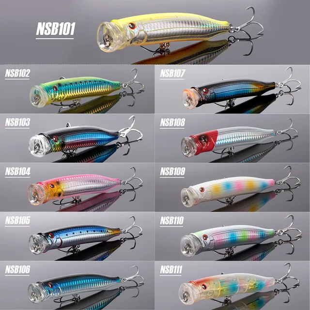 Noeby - Señuelo de Pesca Topwater Popper, 150mm, 55g, Gran Spalsh para Atún y GT