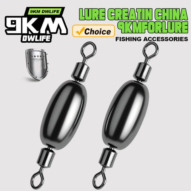 Pesas de pesca plomos con giratorio 9km 5 unidades