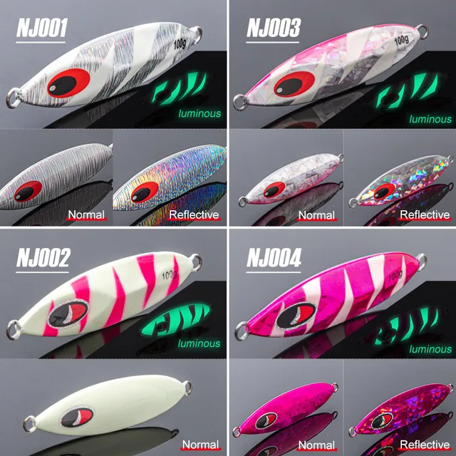 Señuelos de metal para pesca en aguas profundas