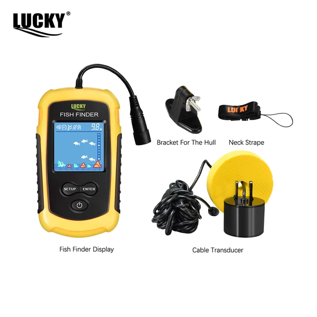 Portátil Pescador de Hielo con Sonar y Transductor de 0.7 a 100m