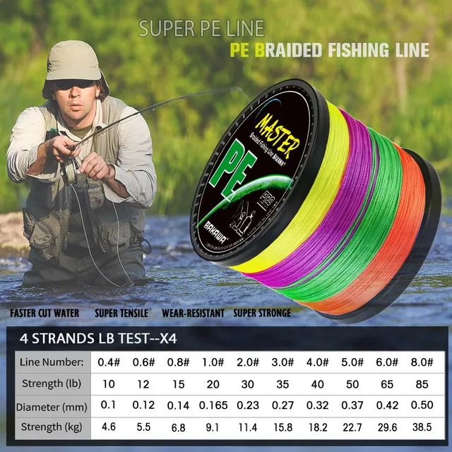 Sedal de pesca de PE trenzado para mejorar tus técnicas