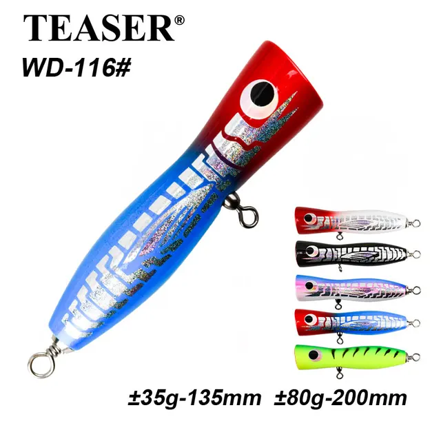 Señuelo de Madera WD116 para Pescar Granos y Especies