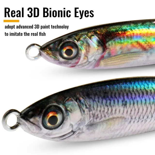 Vinilos y minnows de metal para pesca