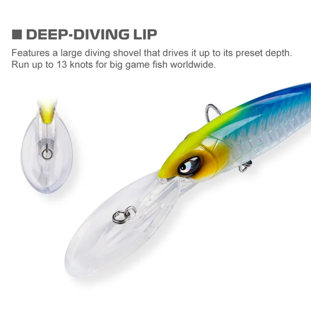 Vinilos para señuelos de pesca de minnow 140mm