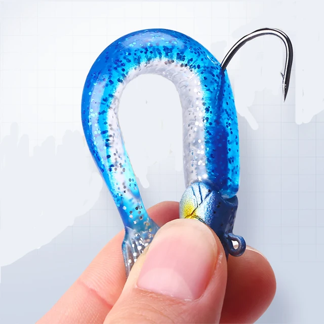 Señuelo de pesca con cabeza de jig luminosa · Señuelos