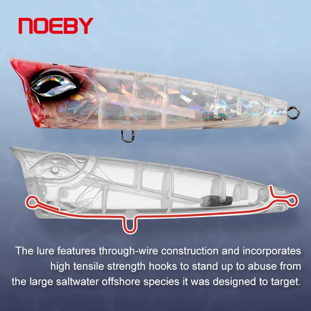Señuelo de Pesca NOEBY Popper: Captura GT con Finesse