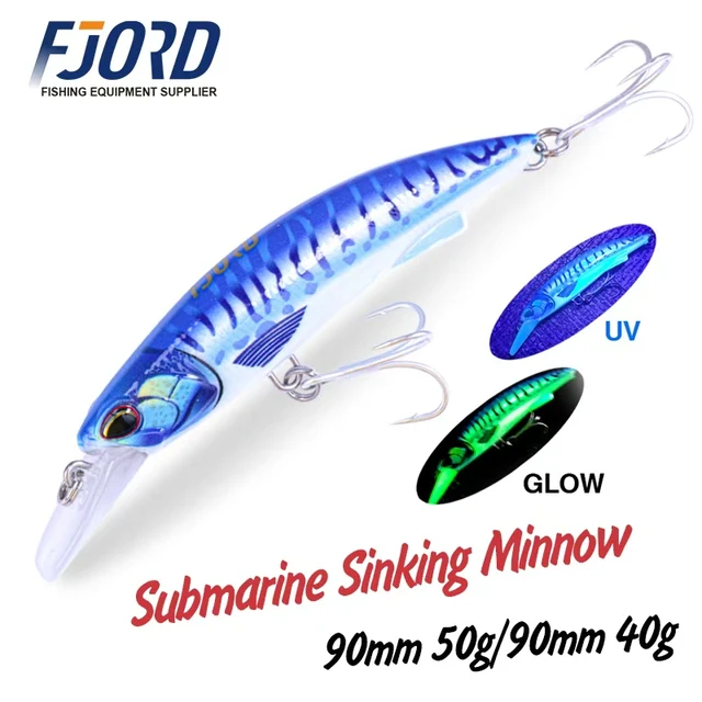 Señuelo de Pesca Submarina Fjord Heavy Minnow 90S