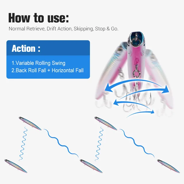 Señuelo Sinking Pencil para Pesca de Atún: Atrae con Fuerza
