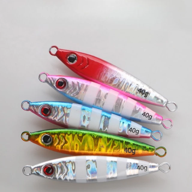 Señuelos artificiales de 40g para la pesca en mar