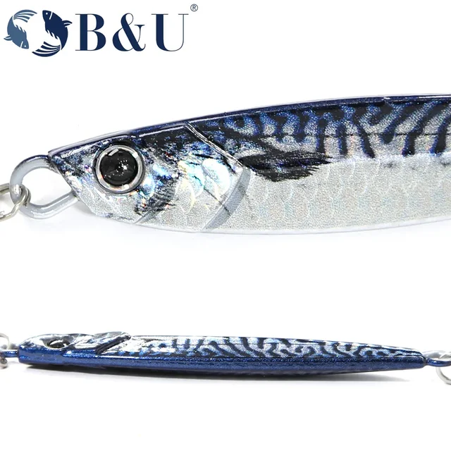 Señuelos de Pesca de Mar Giratorios - Jig Señuelos de Metal 40g-80g