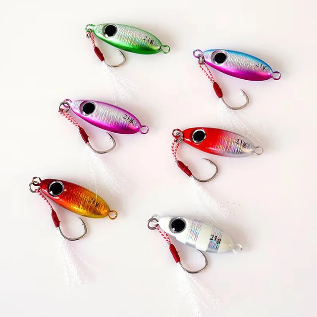 Señuelos de metal para la técnica de jigging en agua dulce