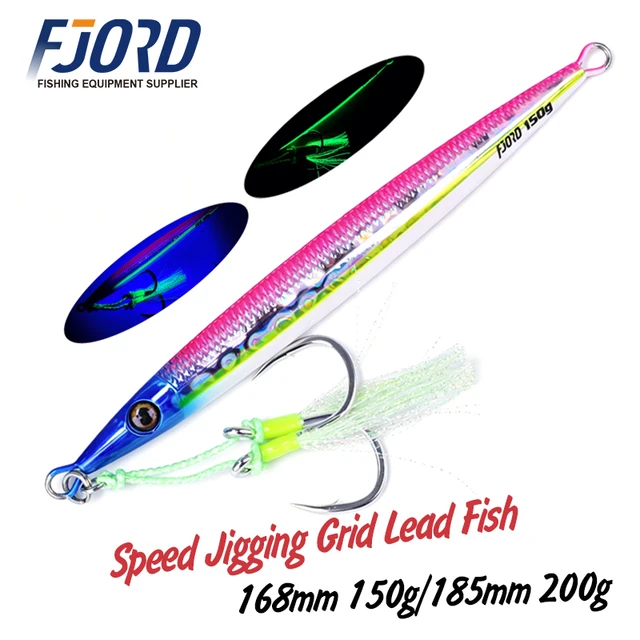 Señuelos Fjord: Jigs Metálicos UV Brillantes para Agua Salada y Dulce