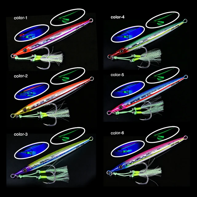 Señuelos Fjord: Jigs Metálicos UV Brillantes para Agua Salada y Dulce