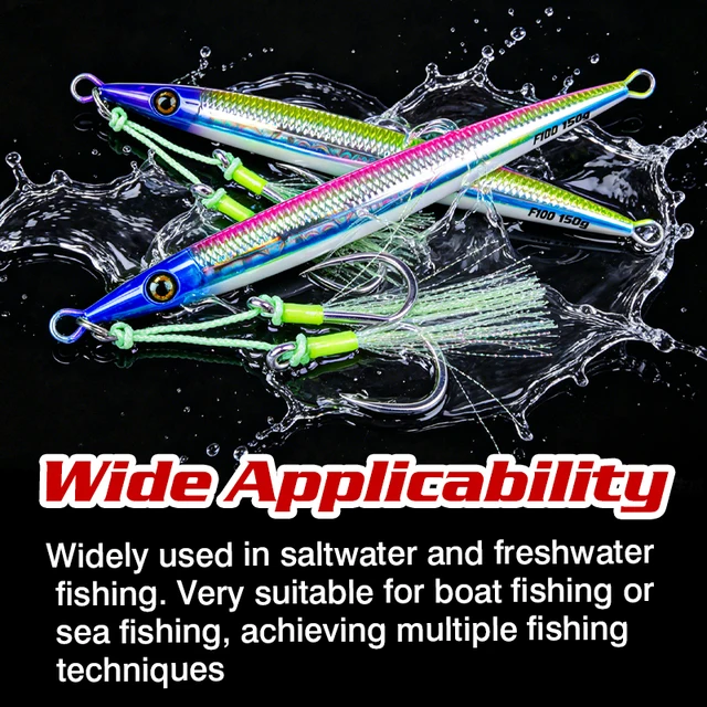 Señuelos Fjord: Jigs Metálicos UV Brillantes para Agua Salada y Dulce