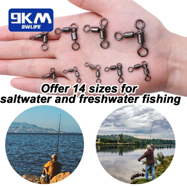 Equipamiento de pesca con señuelos giratorios para principiantes