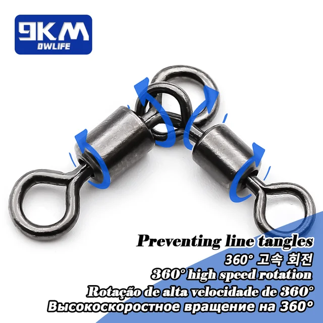 Accesorios de pesca para minutería con señuelos giratorios