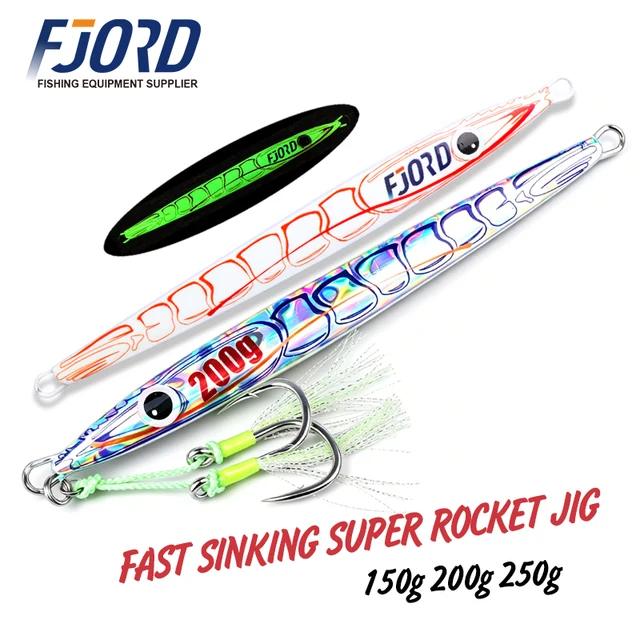Señuelos Metálicos Fjord UV para Pesca en el Mar