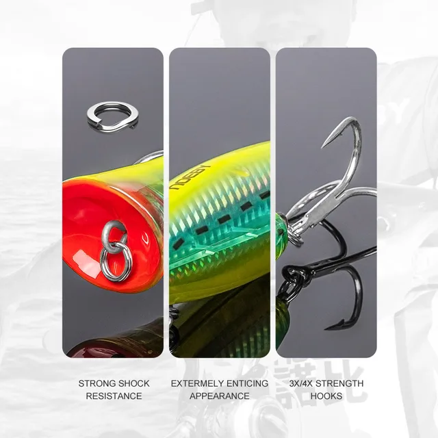 Señuelos artificiales para pesca de lubinas y percas